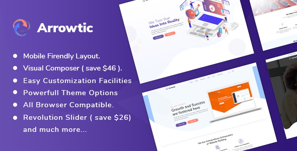 Arrowtic - Digital Marketing Agency WordPress Theme Logo